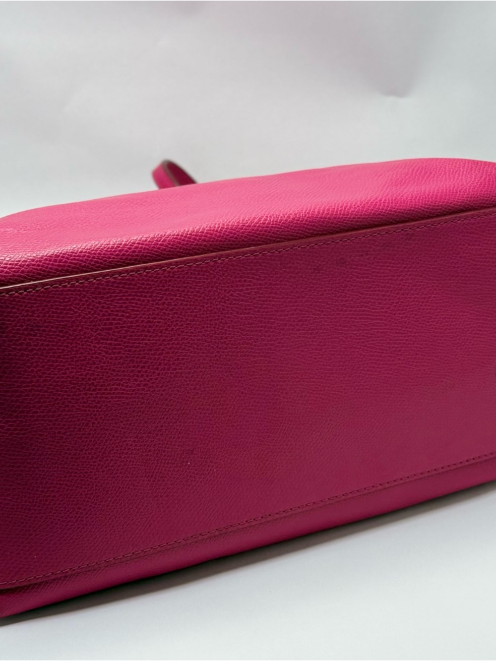 Coach Hot Pink Leather Tote with Gold Logo - Picture 10 of 15
